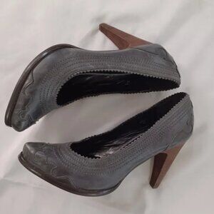 Womens Western Style Heels Shoes